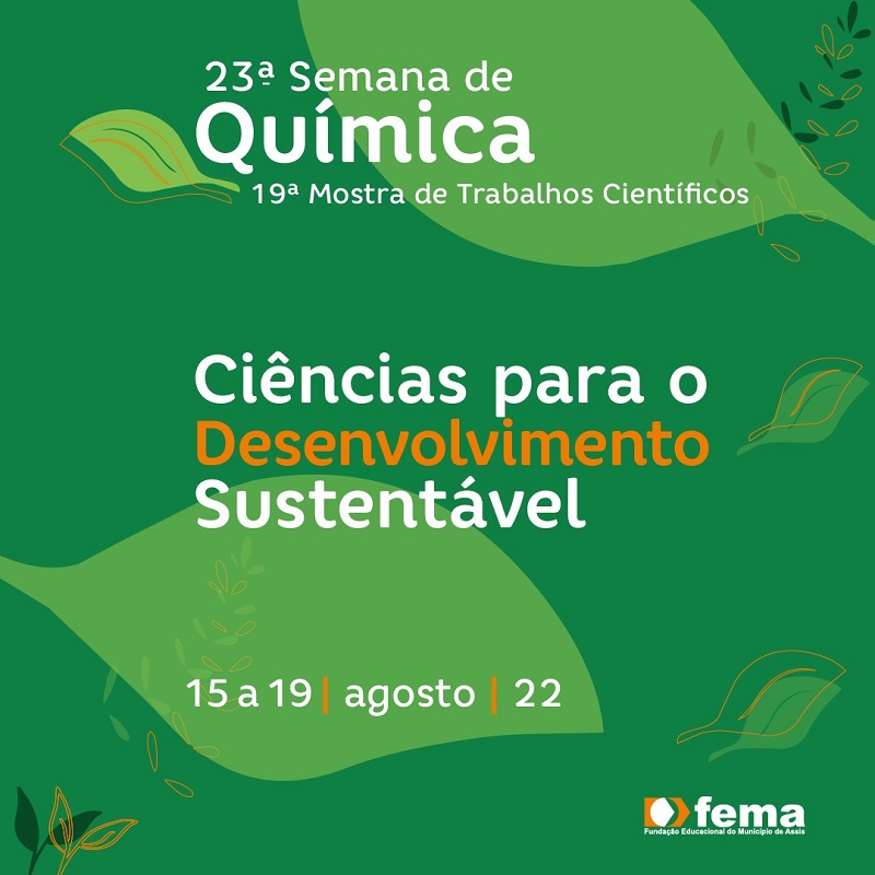 FEMA abre inscrições para a 23ª Semana de Química