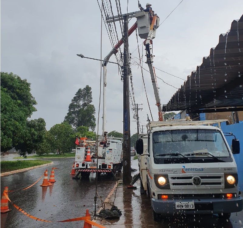 Energisa reforça a importância de adotar cuidados preventivos nos dias de chuvas e ventos fortes