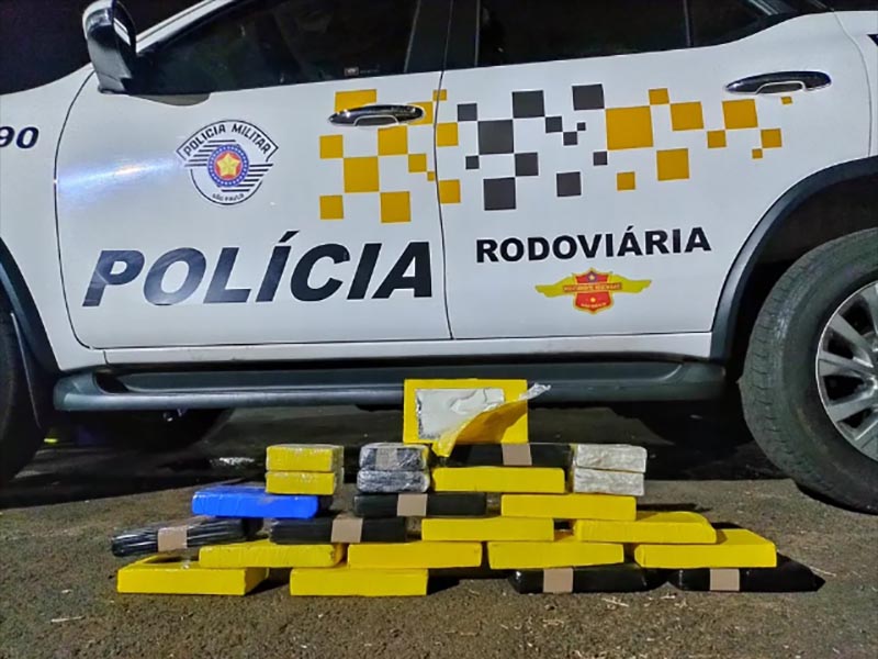 Boliviano é preso com mais de 20 quilos de cocaína em Palmital