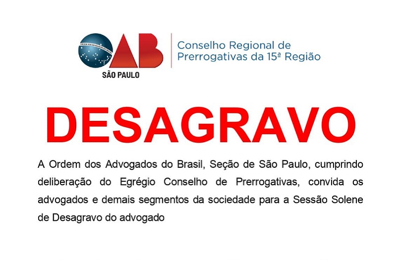 OAB promove ato de desagravo a advogado de Assis