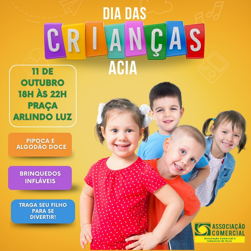 Dia das Crianças é no comércio de Assis!