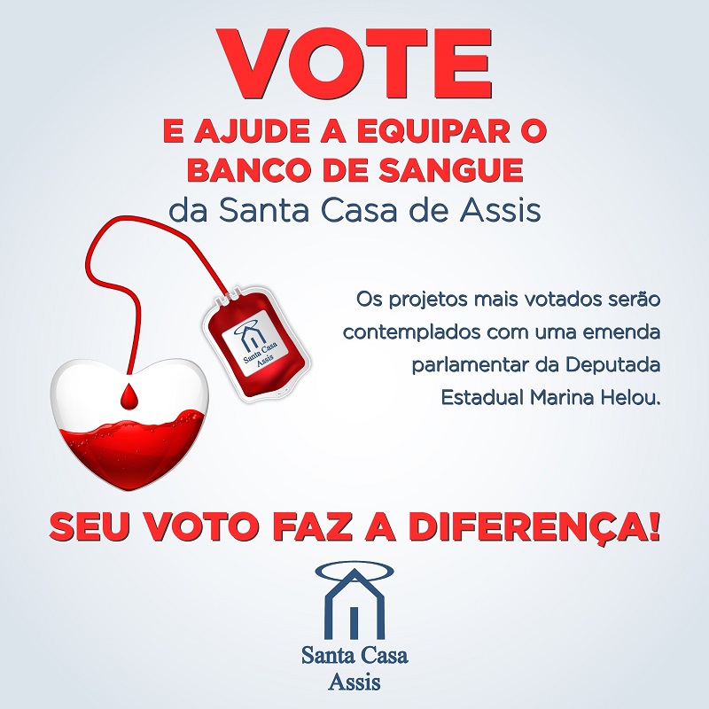 Santa Casa participa de processo de votação para equipar o Banco de Sangue