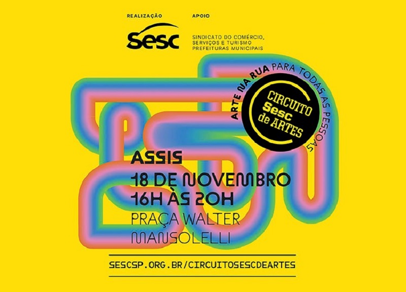 Assis recebe o Circuito SESC de Artes no dia 18 de novembro