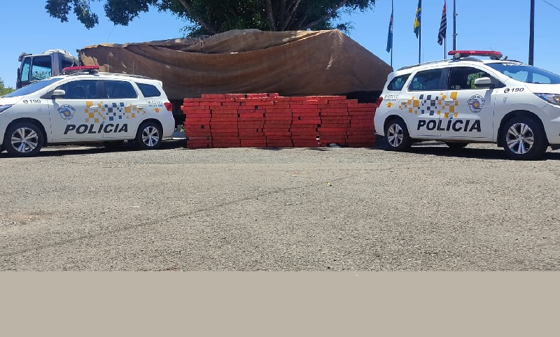 Policiais localizam mais de uma tonelada de maconha no meio à carga de farinha