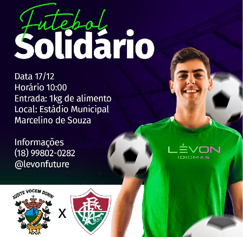 Escola de idiomas promove jogo beneficente em parceria com o Vocem e Fluminense