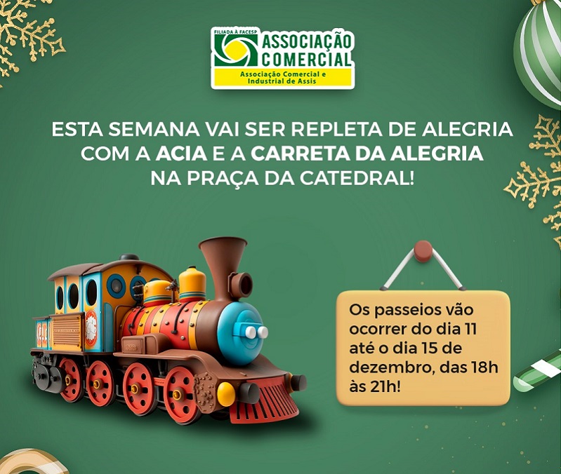 ACIA promove diversas ações para fomentar as vendas do comércio neste Natal