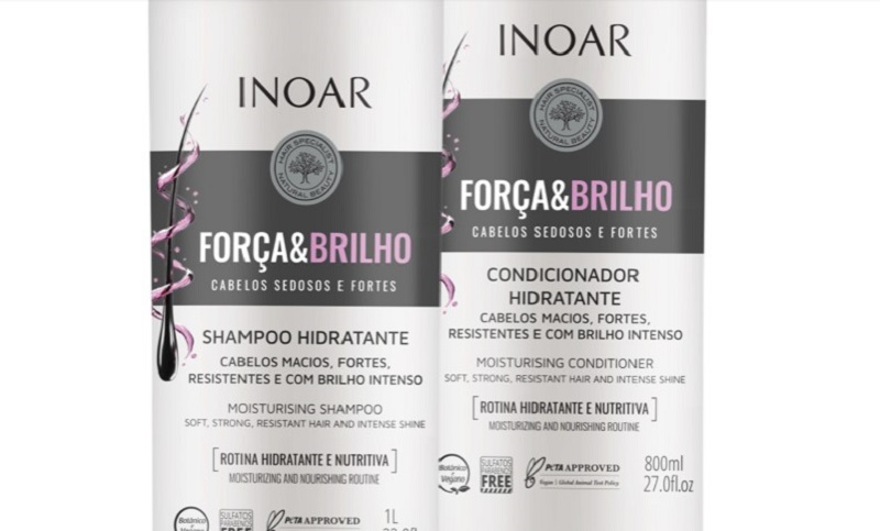 Lançamento - Kit Força e Brilho da Inoar Cosméticos promove revitalização completa dos fios