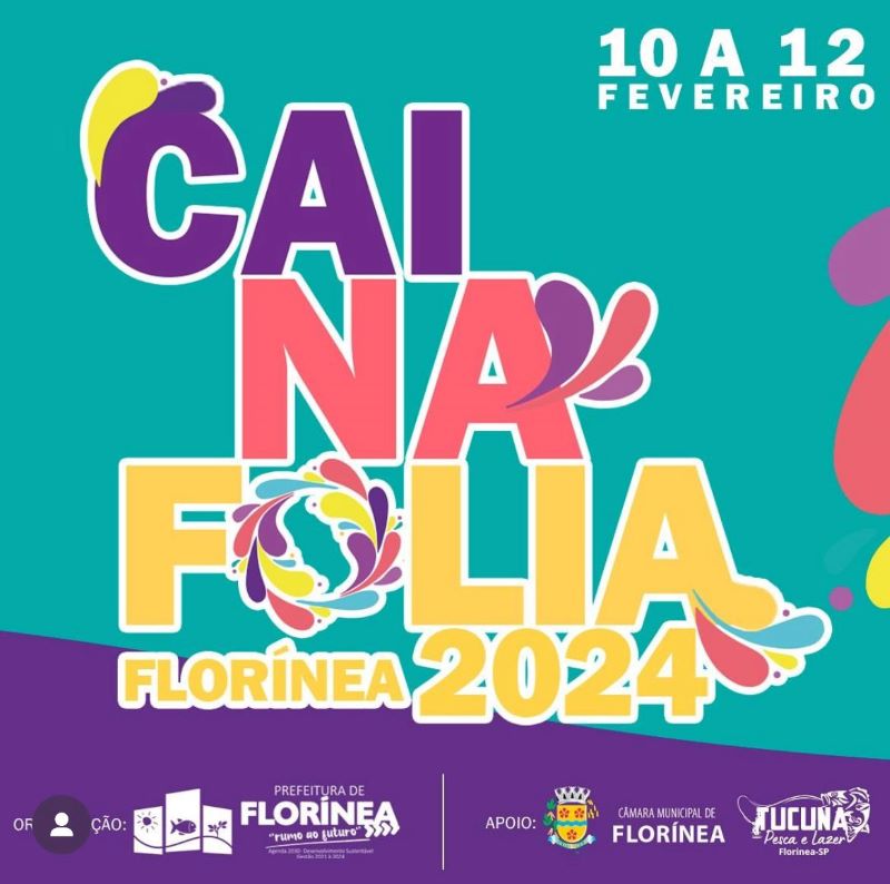 Prefeitura de Florínea convida toda região para sua tradicional festa de Carnaval