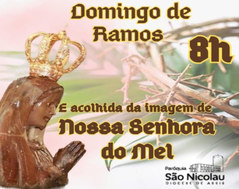 Paróquia São Nicolau recebe imagem de Nossa Senhora do Mel