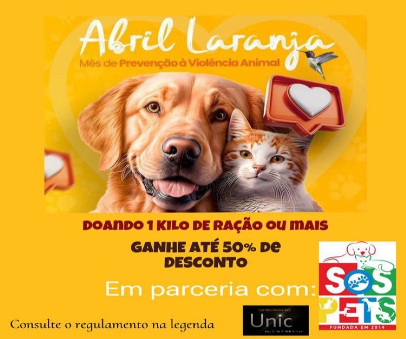 Centro de beleza participa da ação Abril Laranja em atenção à violência animal