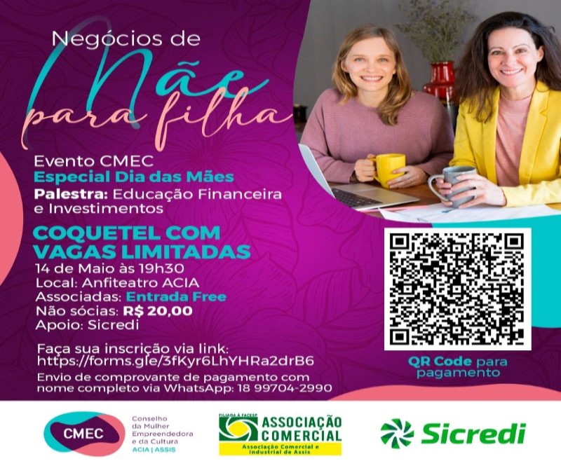 CMEC e  ACIA preparam evento especial para o Dia das Mães