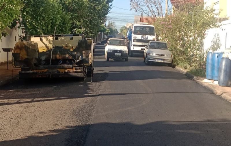 Trânsito informa rua interditada para recapeamento e pintura viária