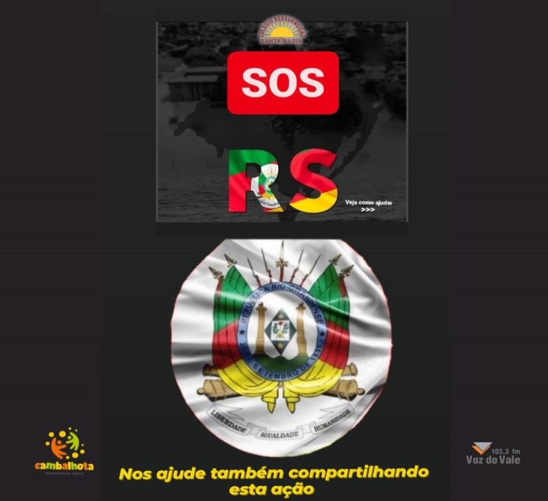 Campanha SOS/RS coletará doações segunda-feira, 13, na Catedral