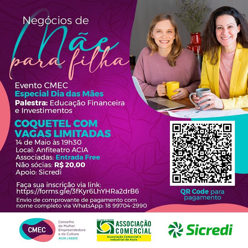 CMEC ACIA realiza evento especial Dia das Mães nesta terça-feira