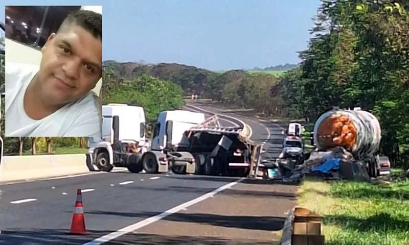 Motociclista de Santa Cruz morre em acidente com três carretas, carro e moto em Ourinhos