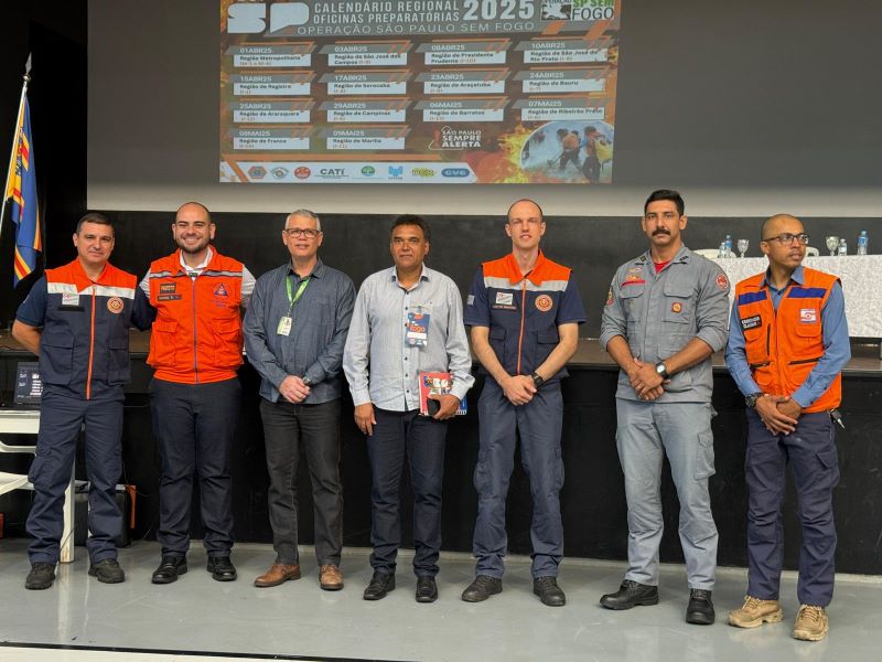 CIVAP marca presença na 14ª Oficina Preparatória da Operação Estiagem SP Sem Fogo 2025 em Pompeia