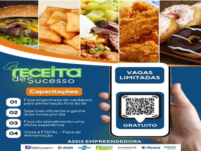 Inscrições para o projeto Receita de Sucesso terminam amanhã, 18