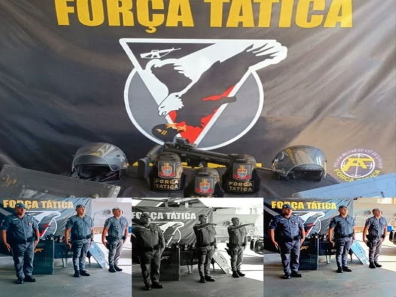32º Batalhão da PM parabeniza policiais da Força Tática pela conquista do braçal