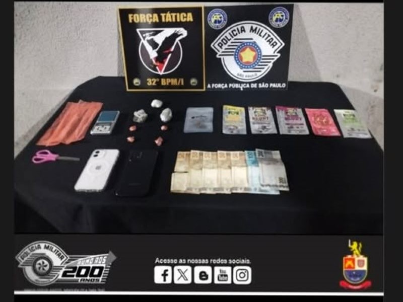 Polícia apreende drogas com menores em Assis