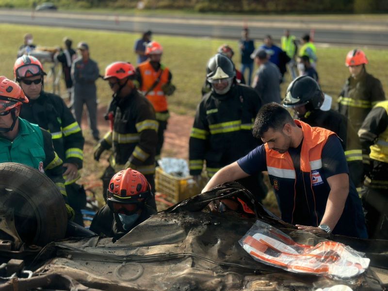 Enfermagem do UNIFIO participou de Simulado de Acidente de Trânsito com múltiplas agências