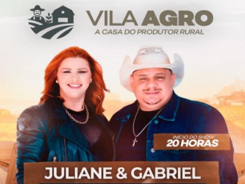 Hoje tem Juliane e Gabriel na Vila Agro em Assis