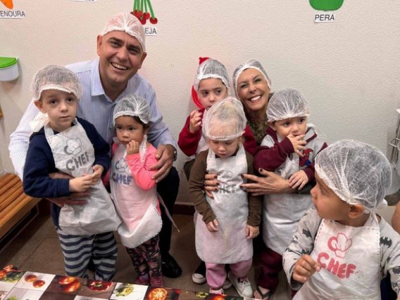 EMEI O Pequeno Aprendiz ganha cozinha infantil e equipamentos com emenda do vereador Gerson Alves