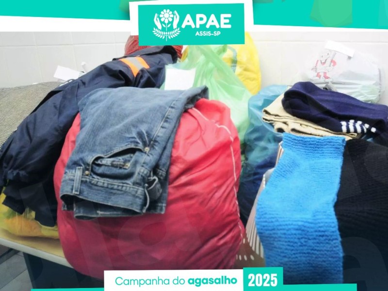 APAE de Assis mobiliza a comunidade para aquecer o inverno de quem mais precisa