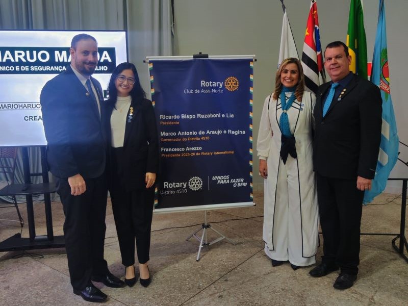 Rotary Club de  Assis Norte inicia nova gestão com posse festiva e ferramenta digital inédita