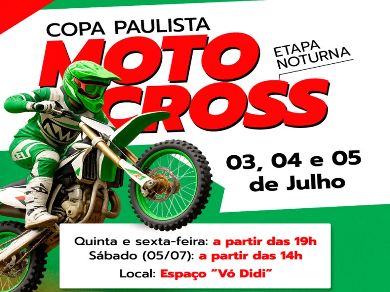 Começa hoje a Copa Paulista de Motocross em Tarumã