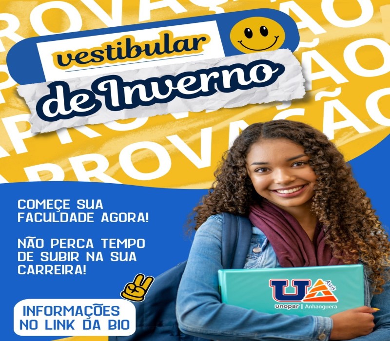 Vestibular de Inverno Unopar Anhanguera Assis: o futuro começa agora