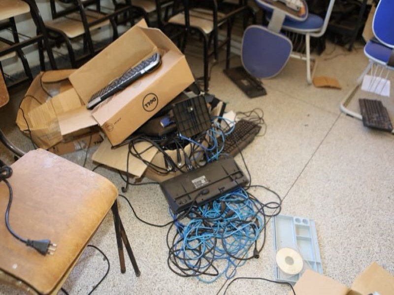 Prédio que vai abrigar o Projeto Integra Vida é devastado por ato de vandalismo