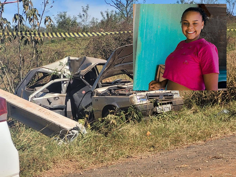 Mulher morre em acidente em estrada rural de Paraguaçu; marido e bebê escapam com vida