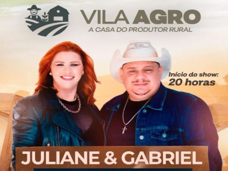 Hoje tem Juliane e Gabriel na Vila Agro em Assis