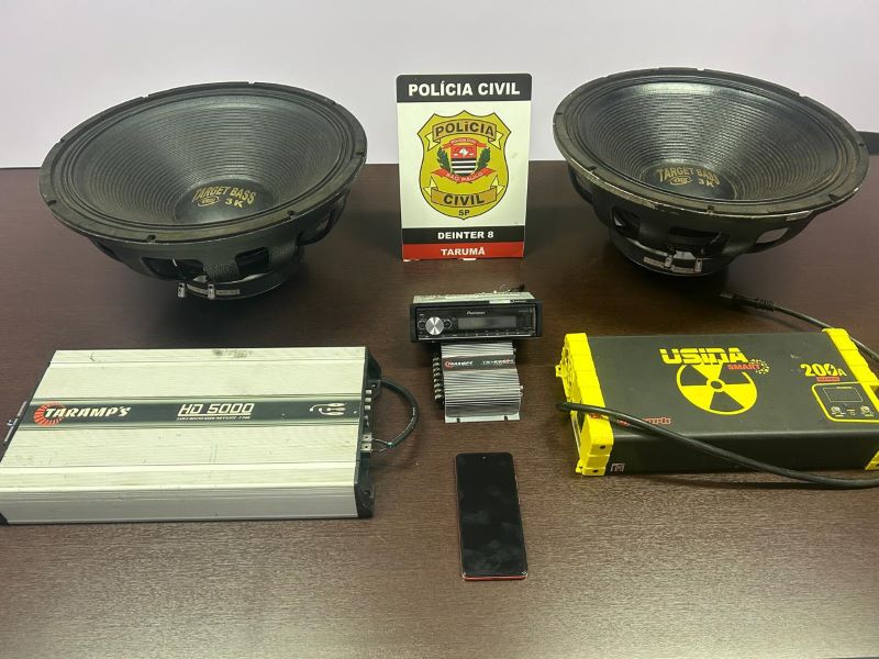 Polícia Civil recupera equipamentos furtados e prende receptador em Tarumã