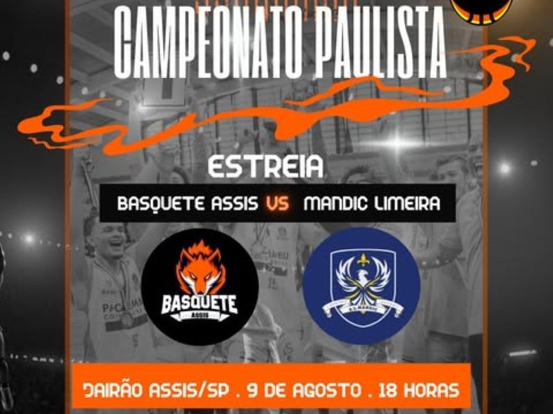 Basquete Assis estreia no Campeonato Paulista neste sábado, 9, no Jairão