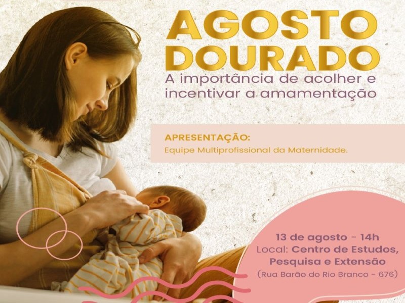 Santa Casa de Assis convida gestantes para encontro especial em celebração ao Agosto Dourado