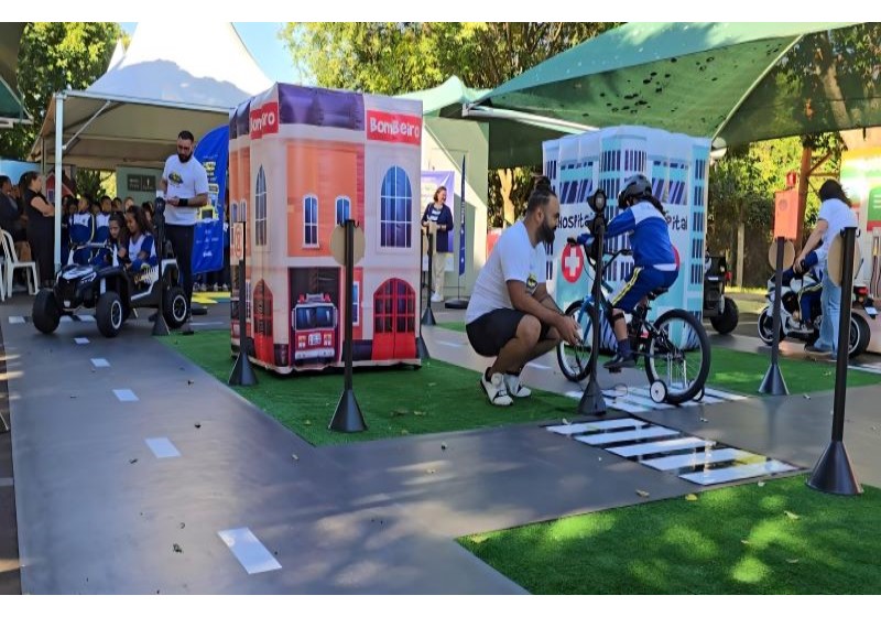 Eixo SP oferece minipista educativa a alunos de Assis