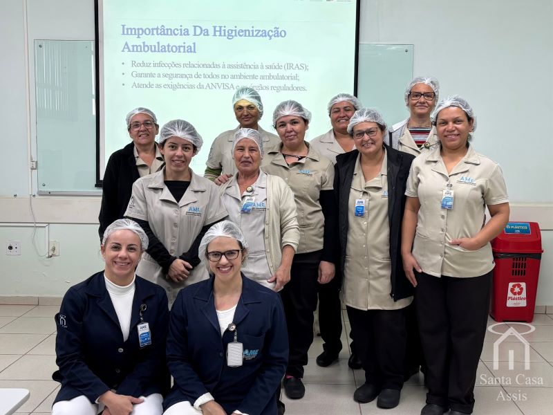 AME Assis fortalece segurança e qualidade do atendimento com capacitação da equipe de higiene