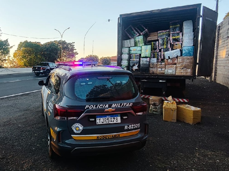 Polícia Rodoviária apreende 7 toneladas de produtos sem nota fiscal