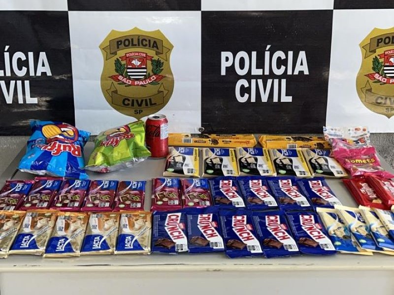 Polícia Civil prende homem em flagrante por furtar chocolates e guloseimas no centro de Assis