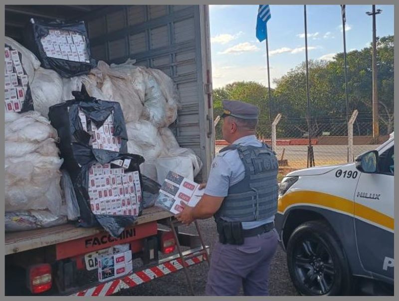 Homem é preso em Assis com 25 mil maços de cigarros do Paraguai