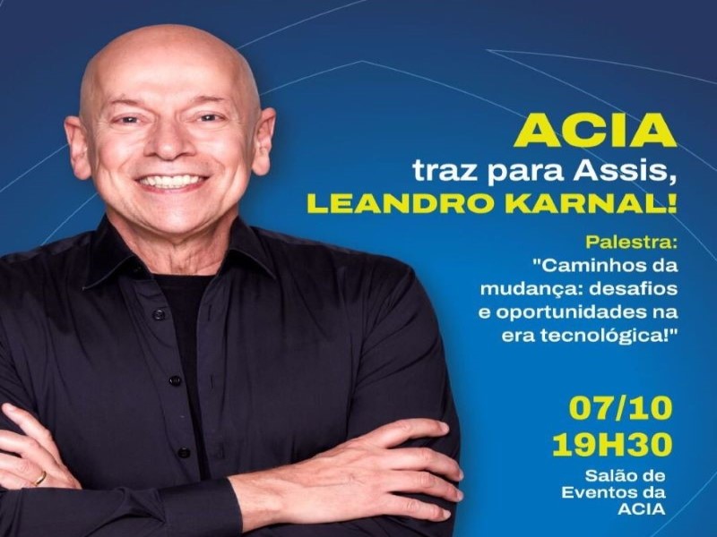 ACIA traz para Assis palestra com Leandro Karnal