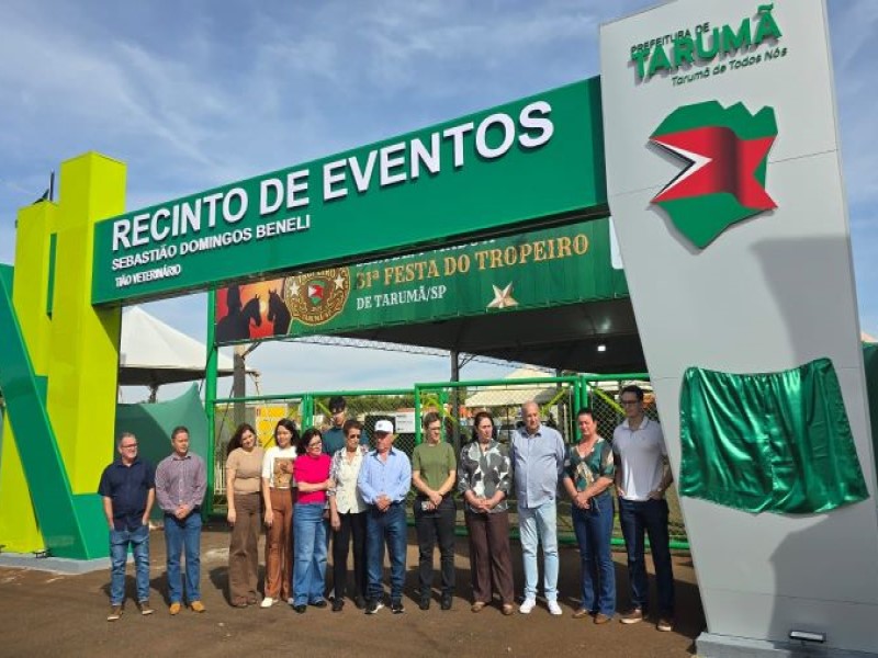 Tarumã reinaugura Recinto de Eventos Sebastião Domingos Beneli