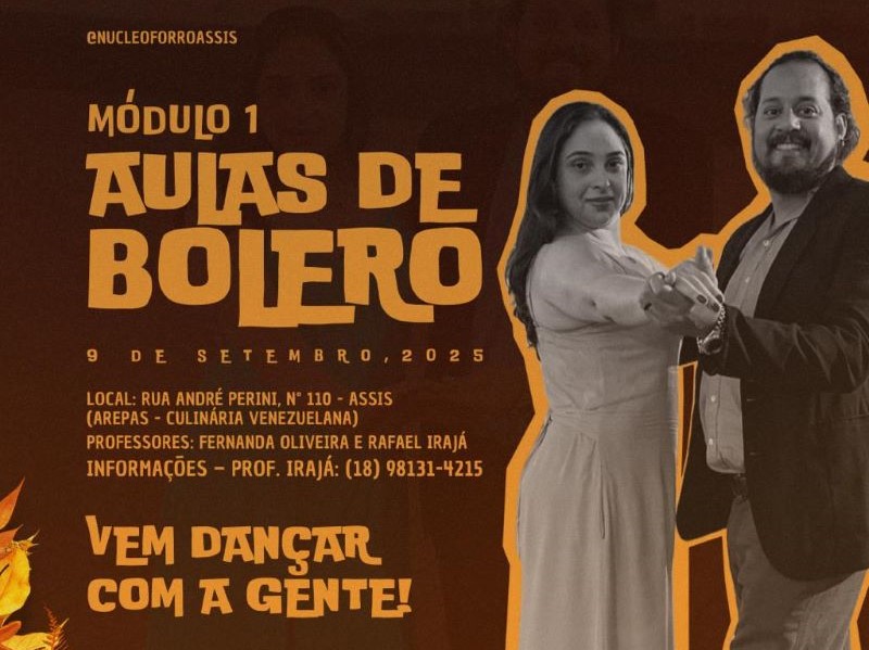 Assis recebe curso de Bolero com vagas limitadas