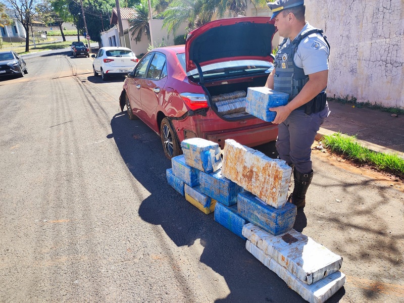 Policiamento Rodoviário prende traficante com 100 kg de maconha em Florínea