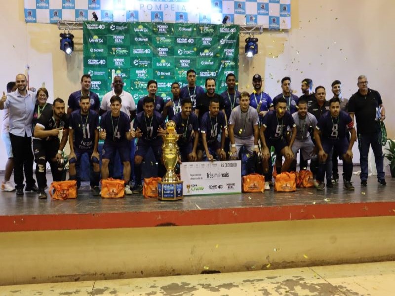Pompeia é campeã da Copa CIVAP de Futsal 2025