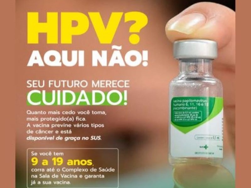 Prefeitura de Tarumã incentiva vacinação contra o HPV