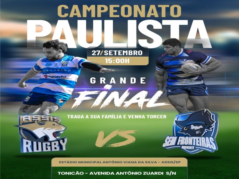 Assis Rugby disputa final do Campeonato Paulista neste sábado, 27, às 15 horas, no Tonicão