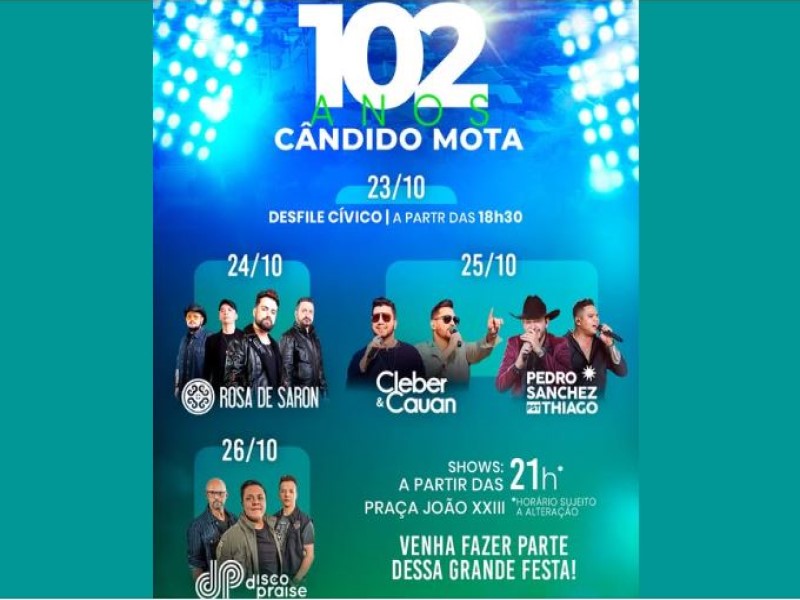 Cândido Mota celebra 102 anos com quatro dias de festa