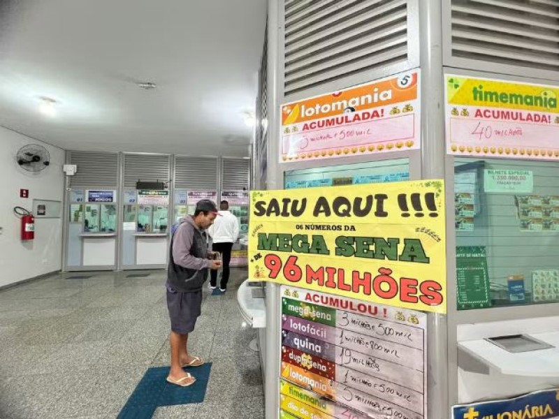 Aposta simples e feita em lotérica de Ourinhos ganha R$ 96 milhões na Mega-Sena